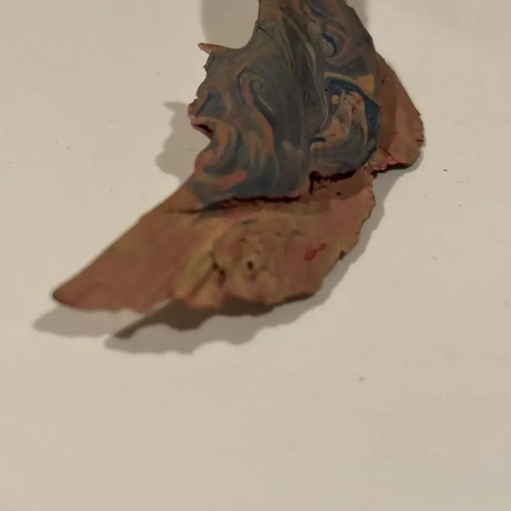 Handmade Polymer Clay Abstract Swirled Sculpture Fragment